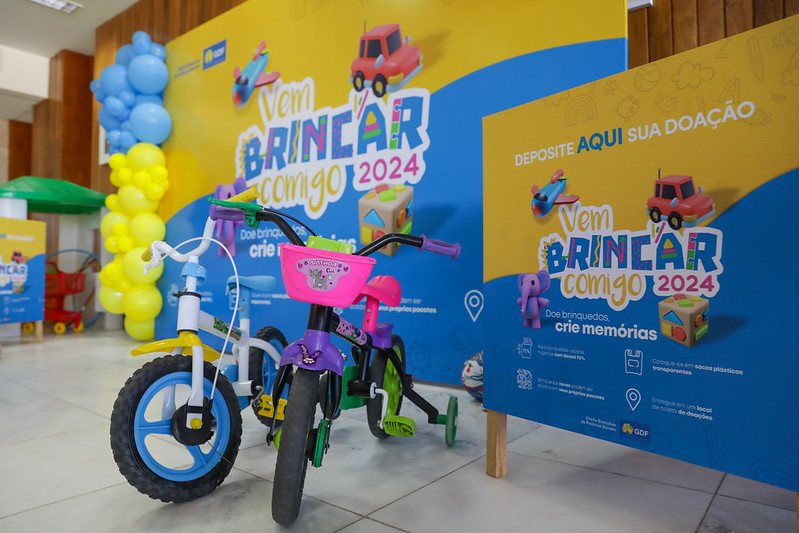 Começa a quinta edição da campanha de arrecadação de brinquedos Vem Brincar Comigo